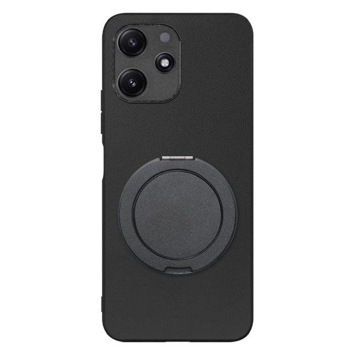 [ LOOF RING-SHELL (シンプル Ver.) ] Xiaomi Redmi 12 5G XIG03 Redmi12 5G スマホケース 背面 ケース カバー ハードケース スマホリング リング付き 本革 ストラップホール [ Xiaomi Redmi 12 5G ]