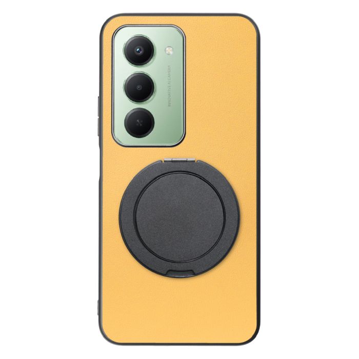 [ LOOF RING-SHELL (シンプル Ver.) ] Xiaomi REDMI 15 5G  スマホケース 背面 ケース カバー ハードケース スマホリング リング付き 本革 ストラップホール [ Xiaomi REDMI 15 5G ]