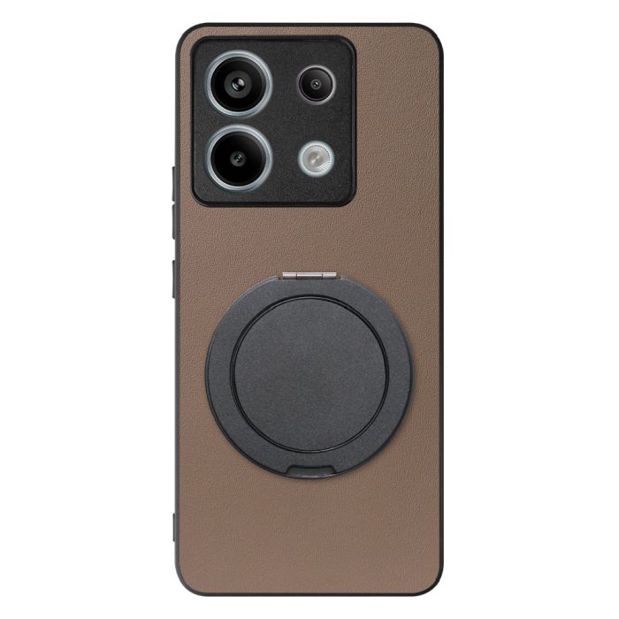 [ LOOF RING-SHELL (シンプル Ver.) ] Redmi Note 13 Pro 5G  スマホケース 背面 ケース カバー ハードケース スマホリング リング付き 本革 ストラップホール [ Redmi Note 13 Pro 5G ]