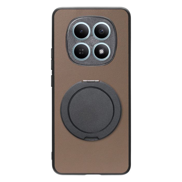 [ LOOF RING-SHELL (シンプル Ver.) ] POCO M8 5G Xiaomi 25118PC98G スマホケース 背面 ケース カバー ハードケース スマホリング リング付き 本革 ストラップホール [ POCO M8 5G ]