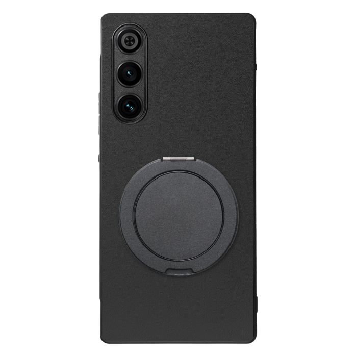 [ LOOF RING-SHELL (シンプル Ver.) ] REDMAGIC 10 Air nubia スマホケース 背面 ケース カバー ハードケース スマホリング リング付き 本革 ストラップホール [ REDMAGIC 10 Air ]