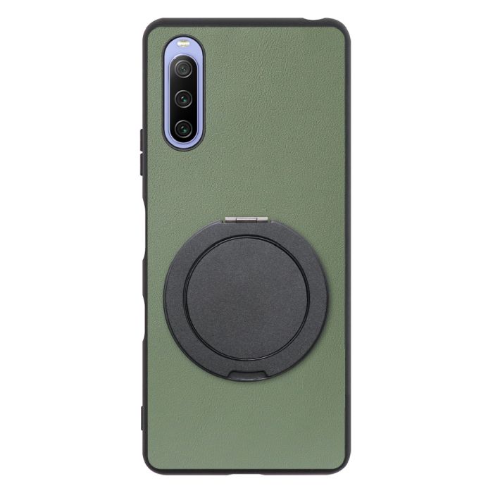 [ LOOF RING-SHELL (シンプル Ver.) ] Xperia 10 III /  10 III Lite Xperia10III 10III xperia10 スマホケース 背面 ケース カバー ハードケース スマホリング リング付き 本革 ストラップホール [ Xperia 10 III / Lite ]