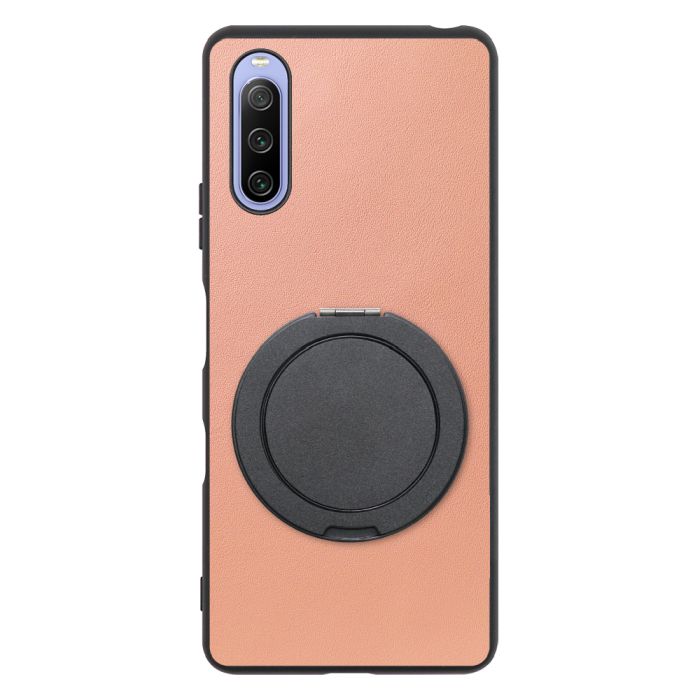 [ LOOF RING-SHELL (シンプル Ver.) ] Xperia 10 III /  10 III Lite Xperia10III 10III xperia10 スマホケース 背面 ケース カバー ハードケース スマホリング リング付き 本革 ストラップホール [ Xperia 10 III / Lite ]
