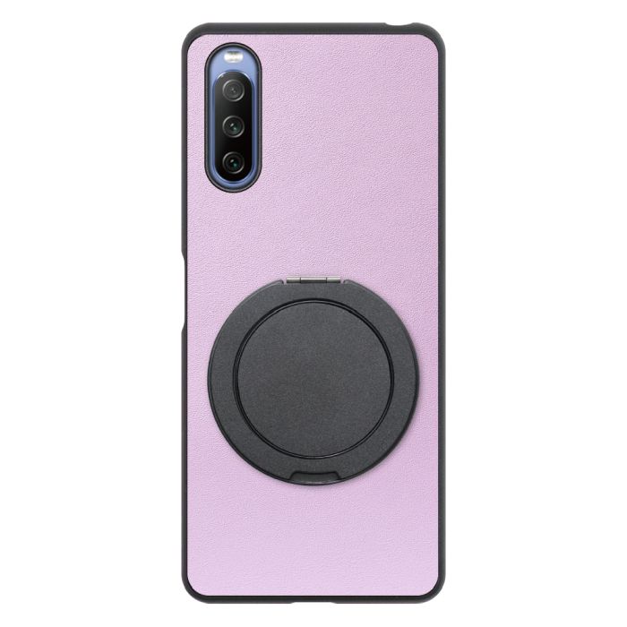 [ LOOF RING-SHELL (シンプル Ver.) ] Xperia 10 IV SO-52C / SOG07  xperia10Ⅳ 10Ⅳ xperia10 スマホケース 背面 ケース カバー ハードケース スマホリング リング付き 本革 ストラップホール [ Xperia 10 IV ]