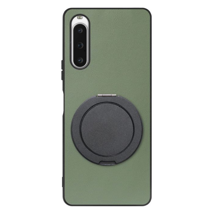[ LOOF RING-SHELL (シンプル Ver.) ] Xperia 10 V SOG11 / SO-52D 10V xperia10V スマホケース 背面 ケース カバー ハードケース スマホリング リング付き 本革 ストラップホール [ Xperia 10 V ]