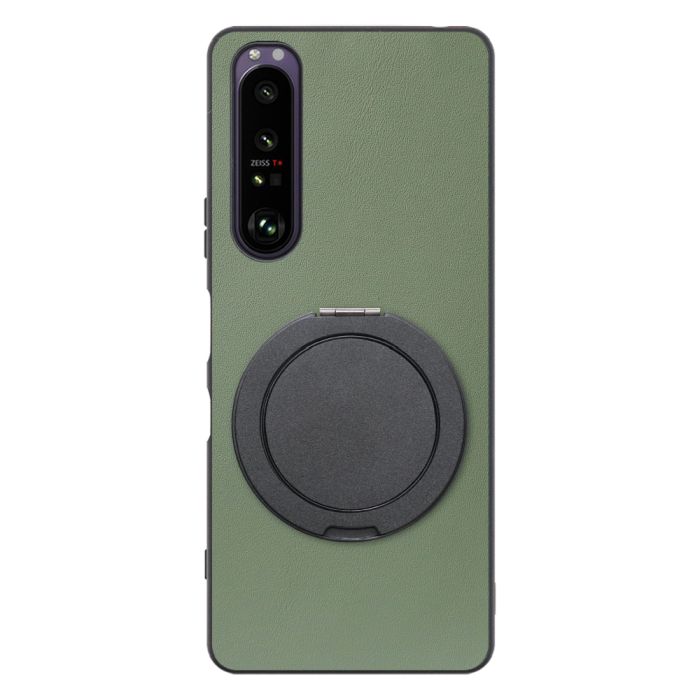 [ LOOF RING-SHELL (シンプル Ver.) ] Xperia 1 III SO-51B / SOG03 / XQ-BC42 xperia1III 1III xperia1 スマホケース 背面 ケース カバー ハードケース スマホリング リング付き 本革 ストラップホール [ Xperia 1 III ]