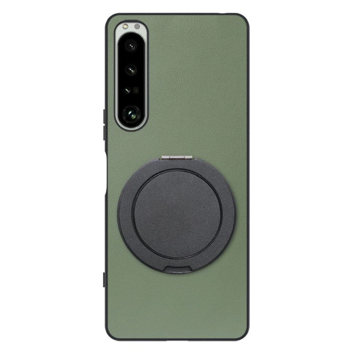 [ LOOF RING-SHELL (シンプル Ver.) ] Xperia 1 IV SO-51C / SOG06 xperia1Ⅳ 1Ⅳ xperia1 スマホケース 背面 ケース カバー ハードケース スマホリング リング付き 本革 ストラップホール [ Xperia 1 IV ]