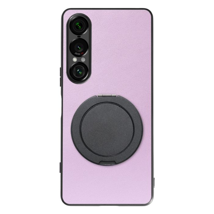 [ LOOF RING-SHELL (シンプル Ver.) ] Xperia 1 VII SO-51F スマホケース 背面 ケース カバー ハードケース スマホリング リング付き 本革 ストラップホール [ Xperia 1 VII ]