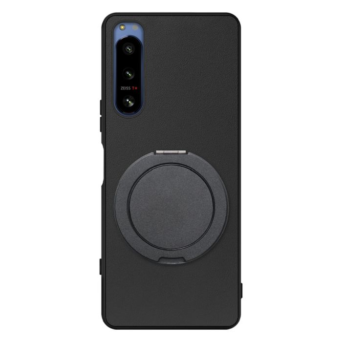 [ LOOF RING-SHELL (シンプル Ver.) ] Xperia 5 IV SOG09 / SO-54C xperia5Ⅳ 5Ⅳ xperia5 スマホケース 背面 ケース カバー ハードケース スマホリング リング付き 本革 ストラップホール [ Xperia 5 IV ]