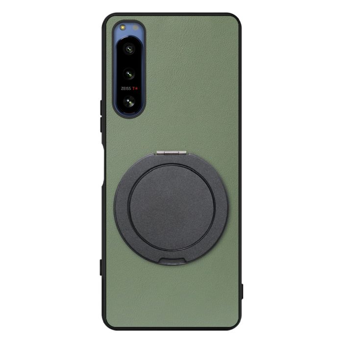 [ LOOF RING-SHELL (シンプル Ver.) ] Xperia 5 IV SOG09 / SO-54C xperia5Ⅳ 5Ⅳ xperia5 スマホケース 背面 ケース カバー ハードケース スマホリング リング付き 本革 ストラップホール [ Xperia 5 IV ]
