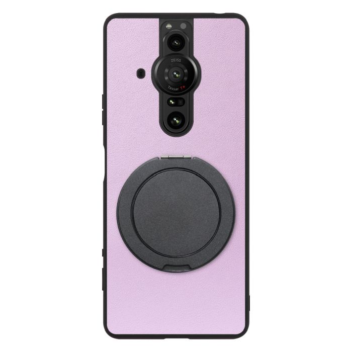 [ LOOF RING-SHELL (シンプル Ver.) ] Xperia PRO-I XQ-BE42 proi xperiaproi スマホケース 背面 ケース カバー ハードケース スマホリング リング付き 本革 ストラップホール [ Xperia PRO-I ]