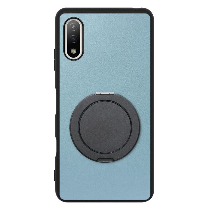 [ LOOF RING-SHELL (シンプル Ver.) ] Xperia Ace II SO-41B aceⅡ ace2 スマホケース 背面 ケース カバー ハードケース スマホリング リング付き 本革 ストラップホール [ Xperia Ace Ⅱ ]