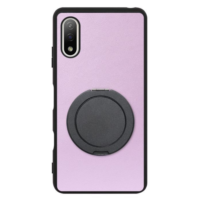 [ LOOF RING-SHELL (シンプル Ver.) ] Xperia Ace II SO-41B aceⅡ ace2 スマホケース 背面 ケース カバー ハードケース スマホリング リング付き 本革 ストラップホール [ Xperia Ace Ⅱ ]