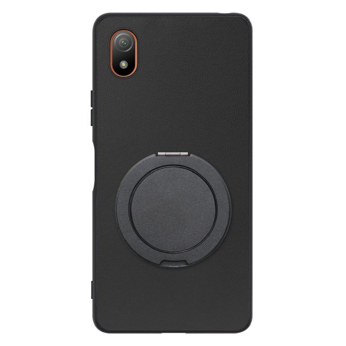 [ LOOF RING-SHELL (シンプル Ver.) ] Xperia Ace III SO-53C / SOG08 aceⅢ ace3 スマホケース 背面 ケース カバー ハードケース スマホリング リング付き 本革 ストラップホール [ Xperia Ace III ]