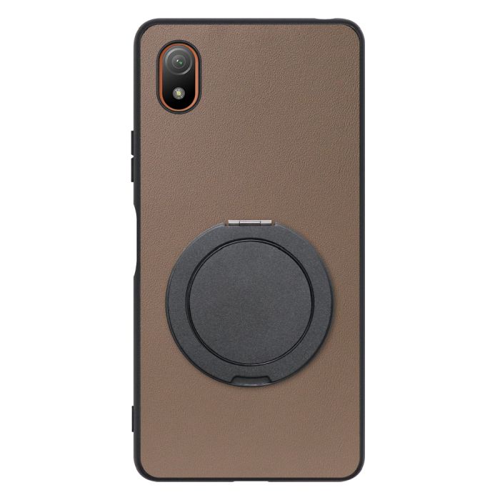 [ LOOF RING-SHELL (シンプル Ver.) ] Xperia Ace III SO-53C / SOG08 aceⅢ ace3 スマホケース 背面 ケース カバー ハードケース スマホリング リング付き 本革 ストラップホール [ Xperia Ace III ]