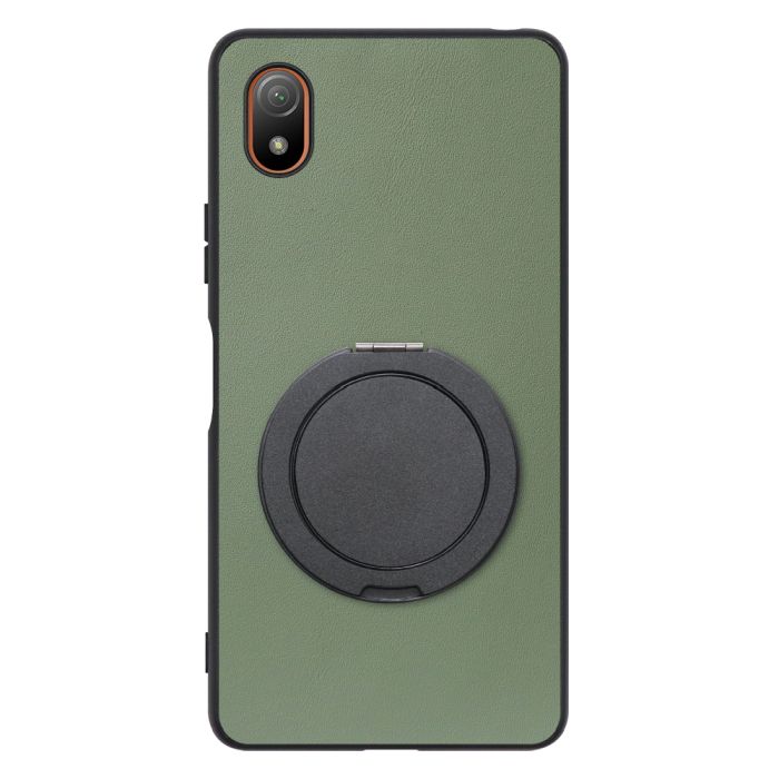 [ LOOF RING-SHELL (シンプル Ver.) ] Xperia Ace III SO-53C / SOG08 aceⅢ ace3 スマホケース 背面 ケース カバー ハードケース スマホリング リング付き 本革 ストラップホール [ Xperia Ace III ]