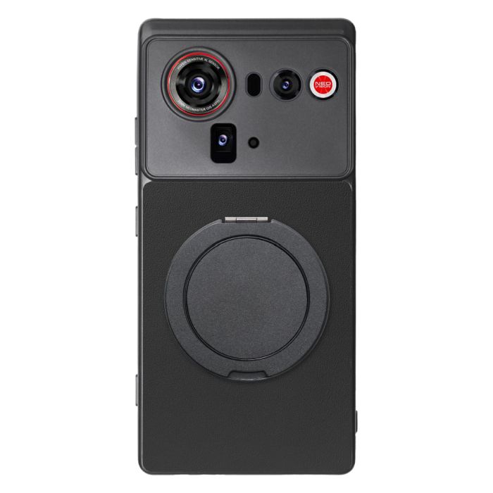 [ LOOF RING-SHELL (シンプル Ver.) ] nubia Z80 Ultra NX741J スマホケース 背面 ケース カバー ハードケース スマホリング リング付き 本革 ストラップホール [ nubia Z80 Ultra ]