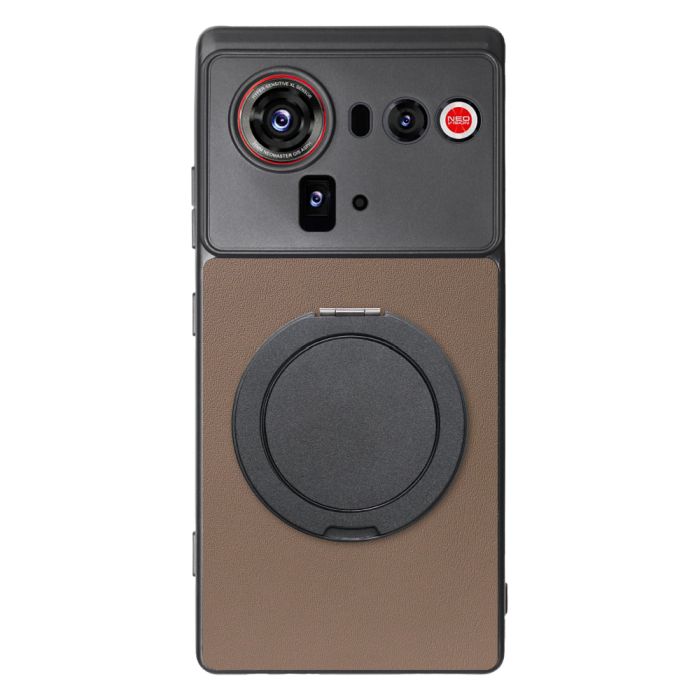 [ LOOF RING-SHELL (シンプル Ver.) ] nubia Z80 Ultra NX741J スマホケース 背面 ケース カバー ハードケース スマホリング リング付き 本革 ストラップホール [ nubia Z80 Ultra ]