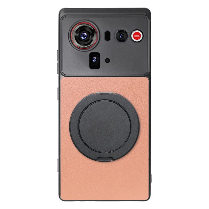 [ LOOF RING-SHELL (シンプル Ver.) ] nubia Z80 Ultra NX741J スマホケース 背面 ケース カバー ハードケース スマホリング リング付き 本革 ストラップホール [ nubia Z80 Ultra ]