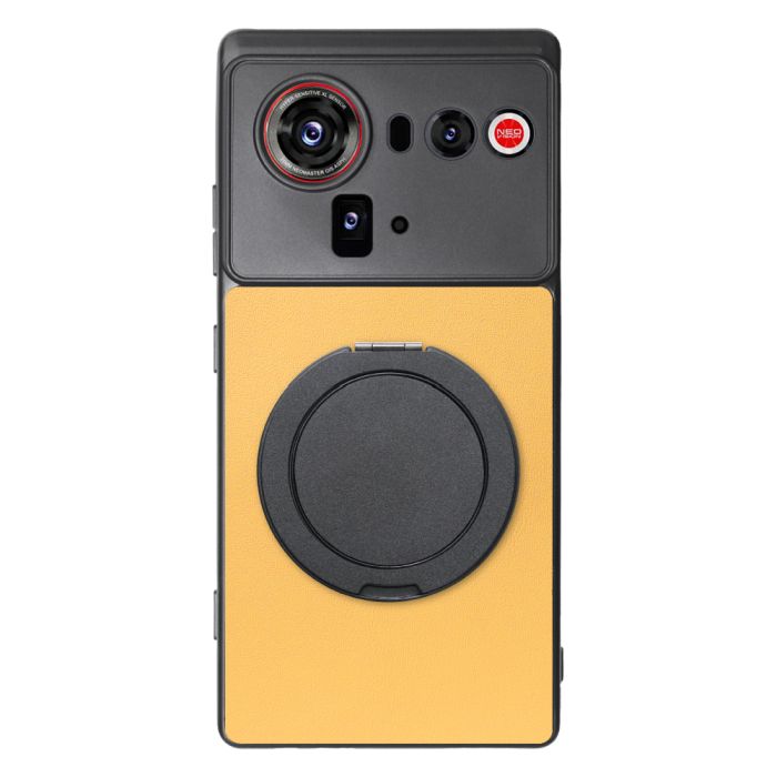 [ LOOF RING-SHELL (シンプル Ver.) ] nubia Z80 Ultra NX741J スマホケース 背面 ケース カバー ハードケース スマホリング リング付き 本革 ストラップホール [ nubia Z80 Ultra ]