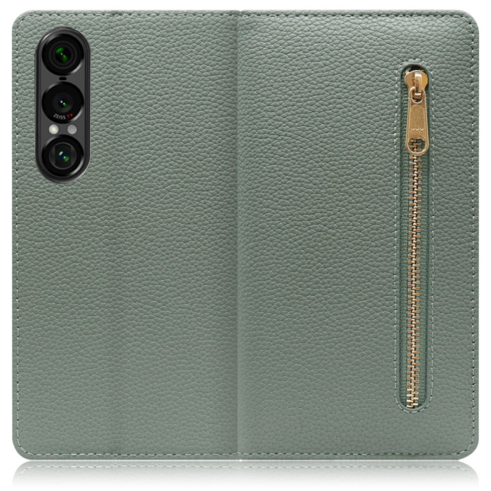 [ LOOF POCKET ] Xperia 1 VII SO-51F スマホケース ケース カバー 手帳型ケース カード収納 本革 マグネットなし ベルトなし ポケット ファスナー [ Xperia 1 VII ]