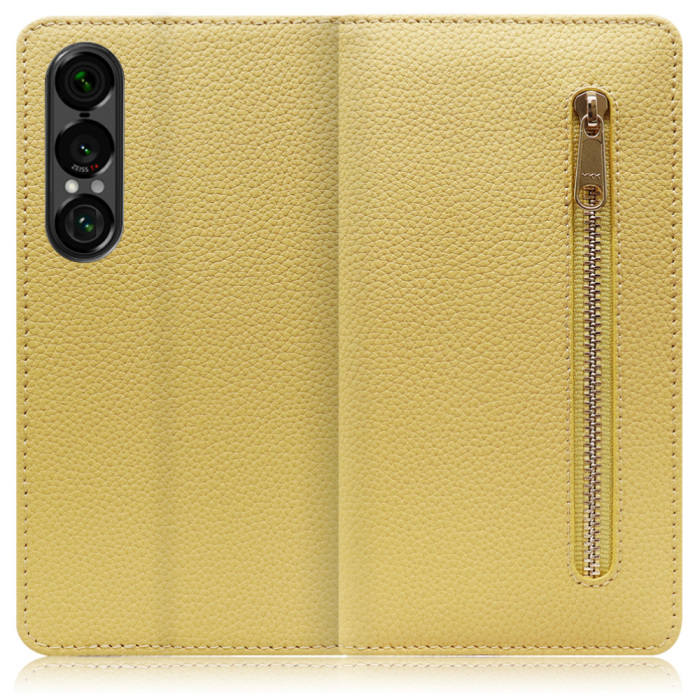 [ LOOF POCKET ] Xperia 1 VII SO-51F スマホケース ケース カバー 手帳型ケース カード収納 本革 マグネットなし ベルトなし ポケット ファスナー [ Xperia 1 VII ]