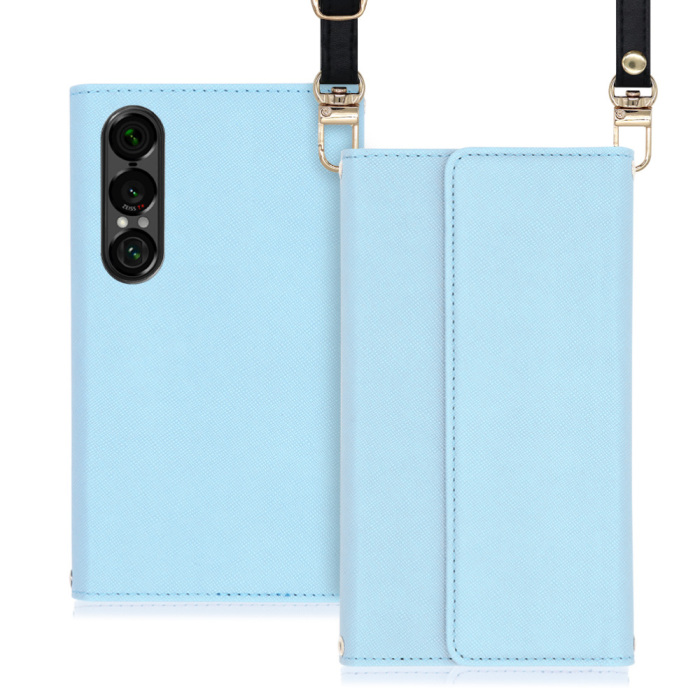[ LOOF STRAP ] Xperia 1 VII SO-51F スマホケース ケース カバー ショルダー スマホショルダー ストラップ 肩掛け 首掛け 手帳型ケース カード収納 マグネット付き [ Xperia 1 VII ]