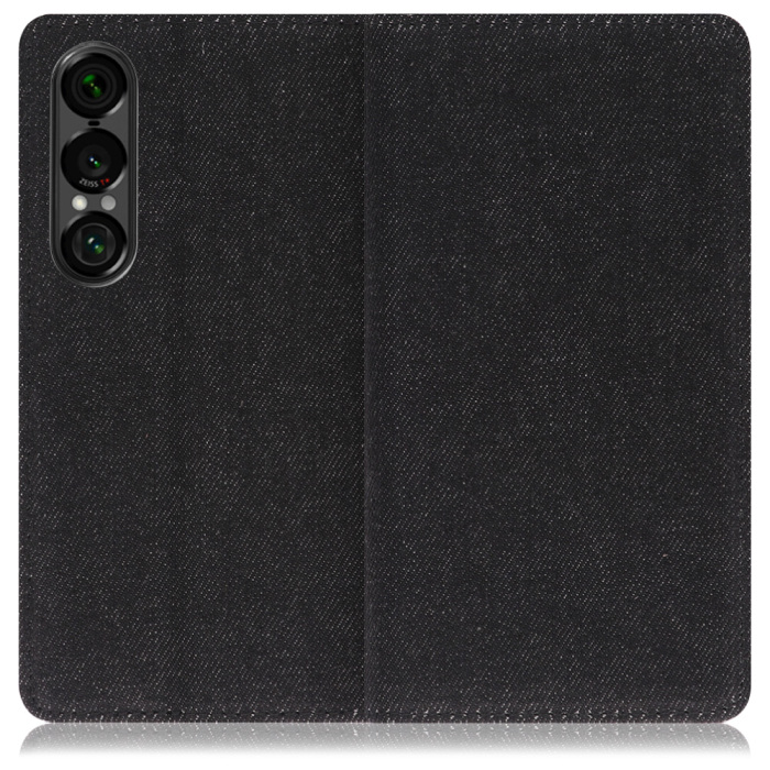 [ LOOF DENIM ] Xperia 1 VII SO-51F スマホケース ケース カバー 手帳型ケース カード収納 マグネット付き デニム ベルトなし [ Xperia 1 VII ]