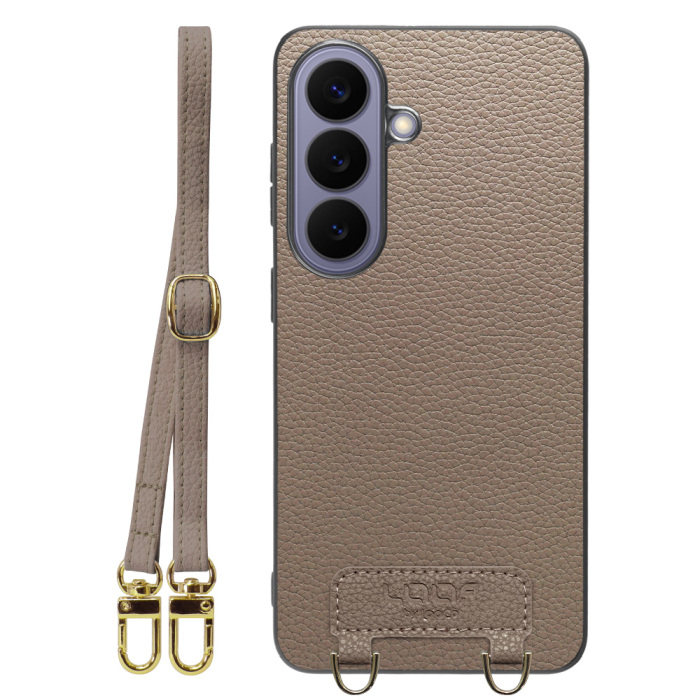 [ LOOF LUXURY-SHELL SHOULDER ] Galaxy S26 Samsung SC-51G ショルダーストラップ付き シンプルでスマート 本革 シェル型ケース ショルダー ストラップ スマホショルダー [ Galaxy S26 ]