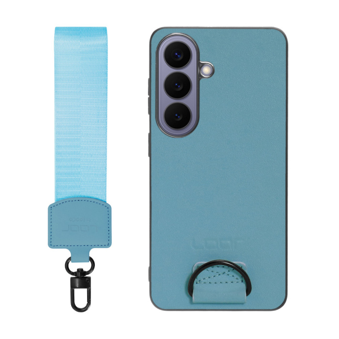 [ LOOF STRAP-SHELL (ショートVer.) ] Galaxy S26 Samsung SC-51G スマホケース 背面 ケース カバー ハードケース ハンドストラップ  本革 [ Galaxy S26 ]