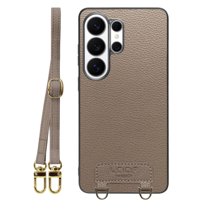 [ LOOF LUXURY-SHELL SHOULDER ] Galaxy S26 Ultra Samsung SC-53G ショルダーストラップ付き シンプルでスマート 本革 シェル型ケース ショルダー ストラップ スマホショルダー [ Galaxy S26 Ultra ]