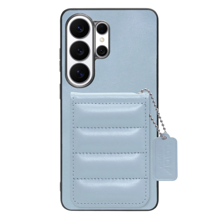 [ LOOF SWEET-SHELL CARD ] Galaxy S26 Ultra Samsung SC-53G スマホケース キルティング加工のカードケース付き マグネット内蔵 カード収納 本革 レザータグ＆チェーン付き パステルカラー [ Galaxy S26 Ultra ]