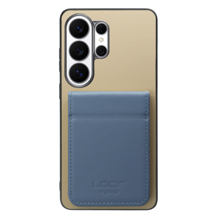 [ LOOF BASIC-SHELL SLIM CARD 2カード ] Galaxy S26 Ultra Samsung SC-53G ケース 背面 カード収納 カード入れ カードポケット カバー スマホケース 薄型 大容量 本革 [ Galaxy S26 Ultra ]