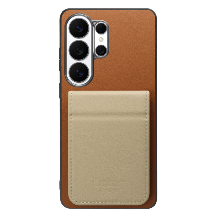 [ LOOF BASIC-SHELL SLIM CARD 2カード ] Galaxy S26 Ultra Samsung SC-53G ケース 背面 カード収納 カード入れ カードポケット カバー スマホケース 薄型 大容量 本革 [ Galaxy S26 Ultra ]