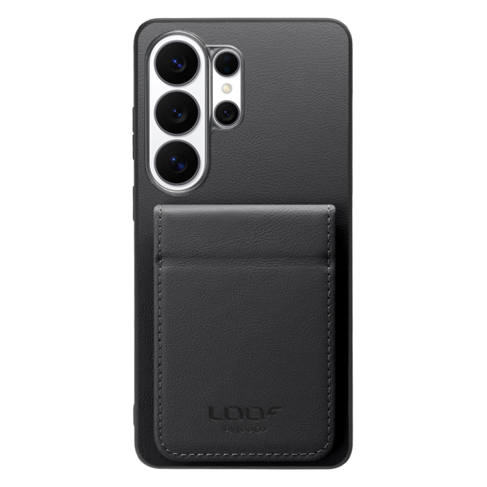 [ LOOF BASIC-SHELL SLIM CARD 2カード ] Galaxy S26 Ultra Samsung SC-53G ケース 背面 カード収納 カード入れ カードポケット カバー スマホケース 薄型 大容量 本革 [ Galaxy S26 Ultra ]