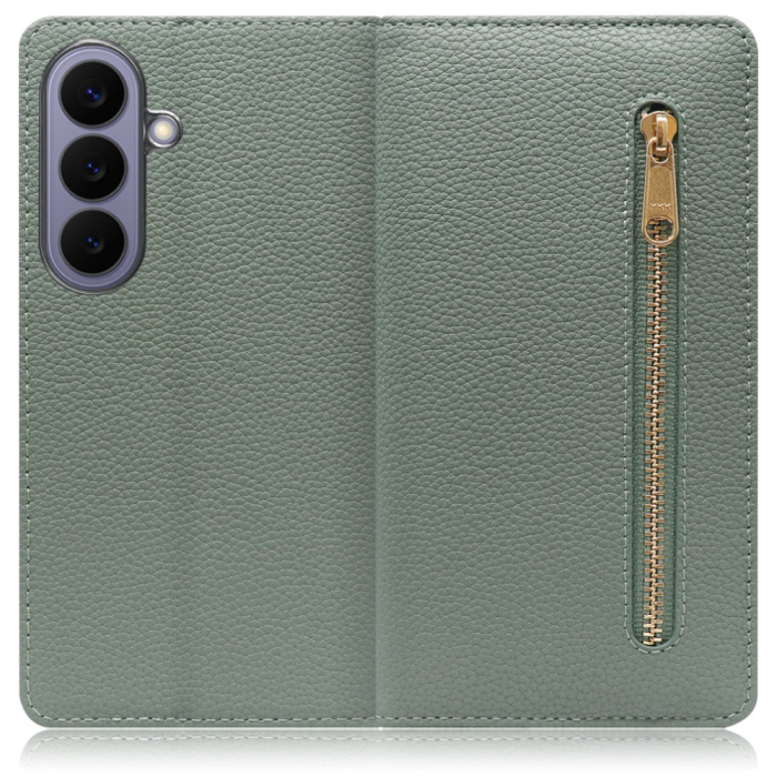 [ LOOF POCKET ] Galaxy S26 Samsung SC-51G スマホケース ケース カバー 手帳型ケース カード収納 本革 マグネットなし ベルトなし ポケット ファスナー [ Galaxy S26 ]