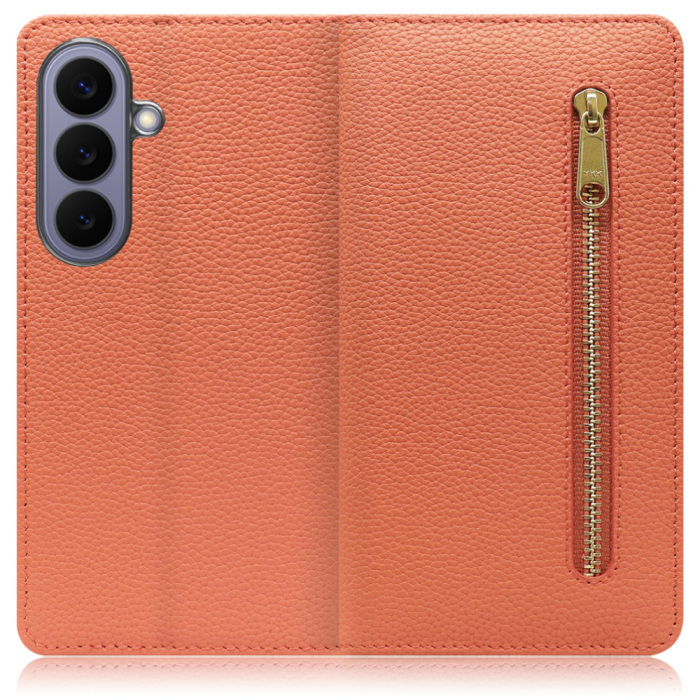 [ LOOF POCKET ] Galaxy S26 Samsung SC-51G スマホケース ケース カバー 手帳型ケース カード収納 本革 マグネットなし ベルトなし ポケット ファスナー [ Galaxy S26 ]