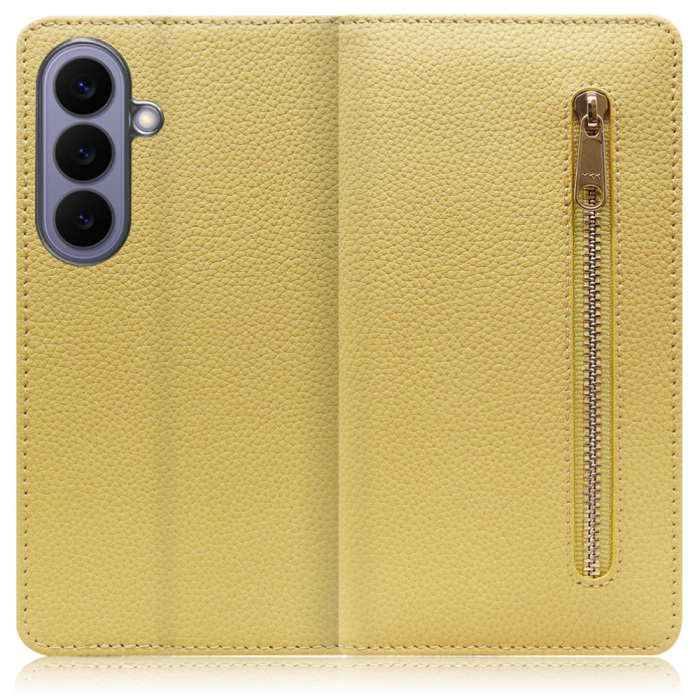 [ LOOF POCKET ] Galaxy S26 Samsung SC-51G スマホケース ケース カバー 手帳型ケース カード収納 本革 マグネットなし ベルトなし ポケット ファスナー [ Galaxy S26 ]