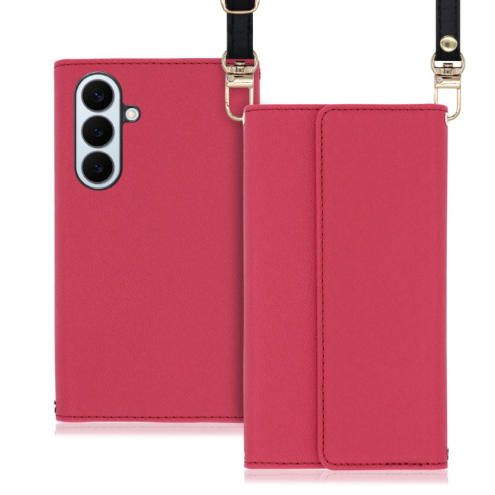 [ LOOF STRAP ] Galaxy S26+ Samsung SC-52G スマホケース ケース カバー ショルダー スマホショルダー ストラップ 肩掛け 首掛け 手帳型ケース カード収納 マグネット付き [ Galaxy S26+ ]