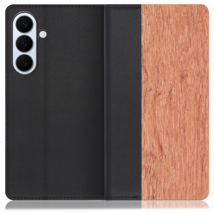 [ LOOF NATURE ] Galaxy S26+ Samsung SC-52G スマホケース ケース カバー 手帳型ケース カード収納 マグネット付き 天然木 本革 ベルトなし [ Galaxy S26+ ]