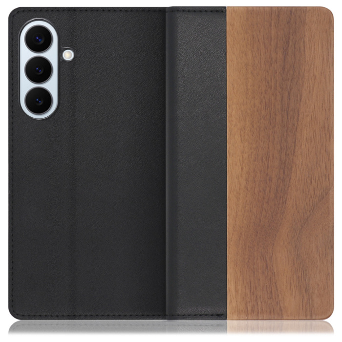 [ LOOF NATURE ] Galaxy S26+ Samsung SC-52G スマホケース ケース カバー 手帳型ケース カード収納 マグネット付き 天然木 本革 ベルトなし [ Galaxy S26+ ]