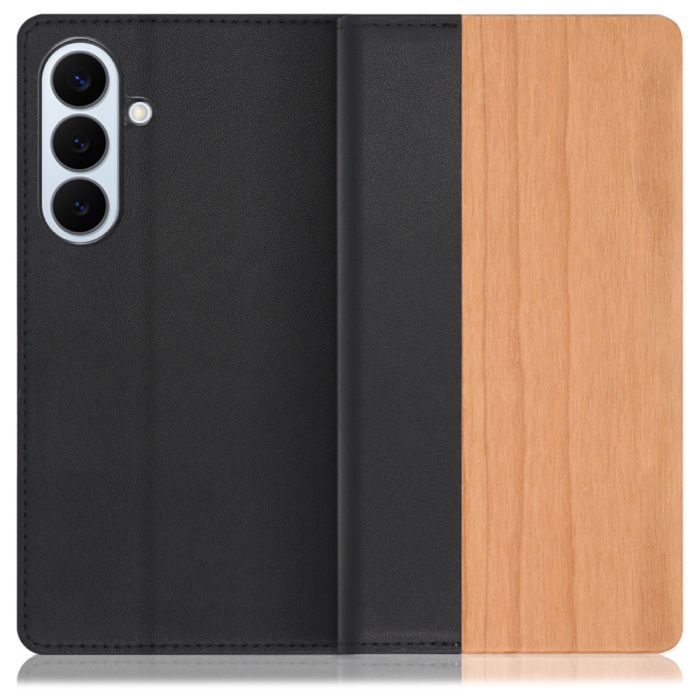 [ LOOF NATURE ] Galaxy S26+ Samsung SC-52G スマホケース ケース カバー 手帳型ケース カード収納 マグネット付き 天然木 本革 ベルトなし [ Galaxy S26+ ]