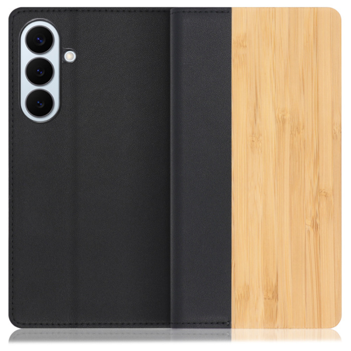 [ LOOF NATURE ] Galaxy S26+ Samsung SC-52G スマホケース ケース カバー 手帳型ケース カード収納 マグネット付き 天然木 本革 ベルトなし [ Galaxy S26+ ]