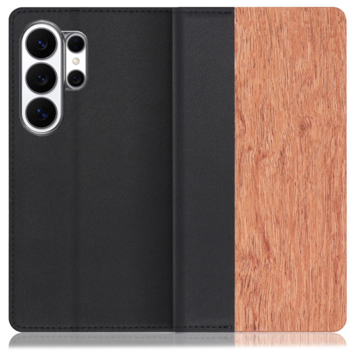 [ LOOF NATURE ] Galaxy S26 Ultra Samsung SC-53G スマホケース ケース カバー 手帳型ケース カード収納 マグネット付き 天然木 本革 ベルトなし [ Galaxy S26 Ultra ]