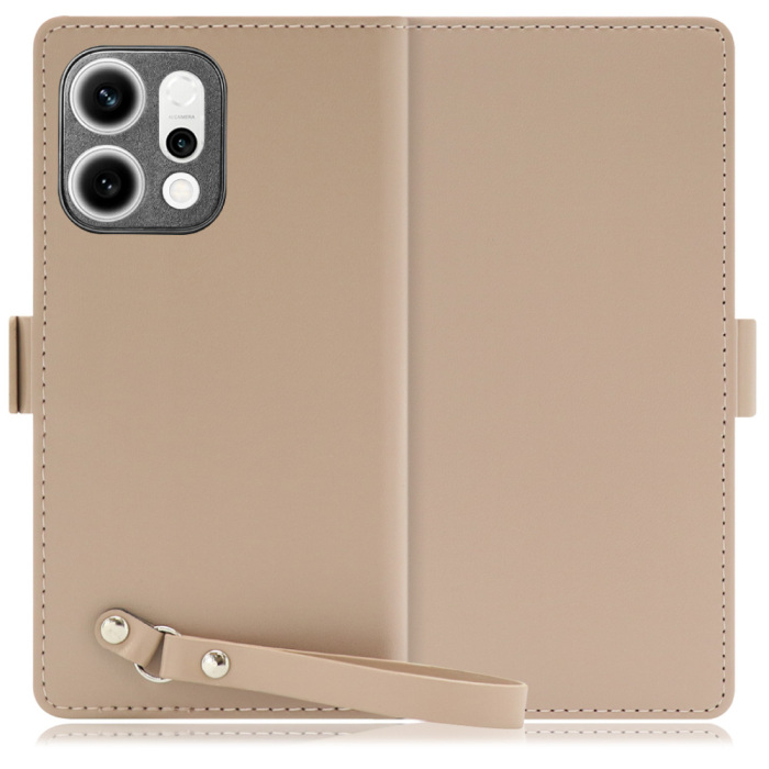 [ LOOF MACARON ] OPPO Reno14 5G  スマホケース ケース カバー 手帳型ケース カード収納 ストラップ ベルト付き マグネット付き 本革 [ OPPO Reno14 5G ]