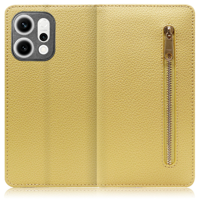 [ LOOF POCKET ] OPPO Reno14 5G  スマホケース ケース カバー 手帳型ケース カード収納 本革 マグネットなし ベルトなし ポケット ファスナー [ OPPO Reno14 5G ]