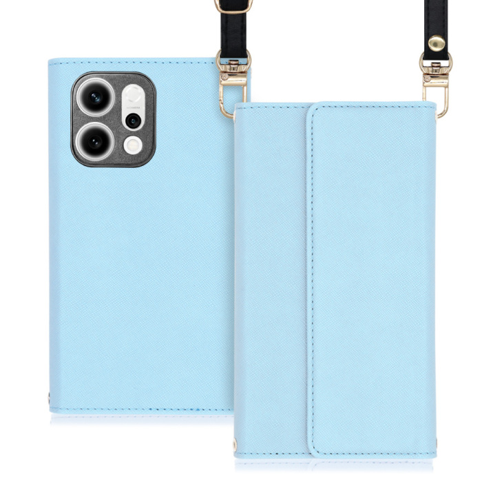 [ LOOF STRAP ] OPPO Reno14 5G  スマホケース ケース カバー ショルダー スマホショルダー ストラップ 肩掛け 首掛け 手帳型ケース カード収納 マグネット付き [ OPPO Reno14 5G ]