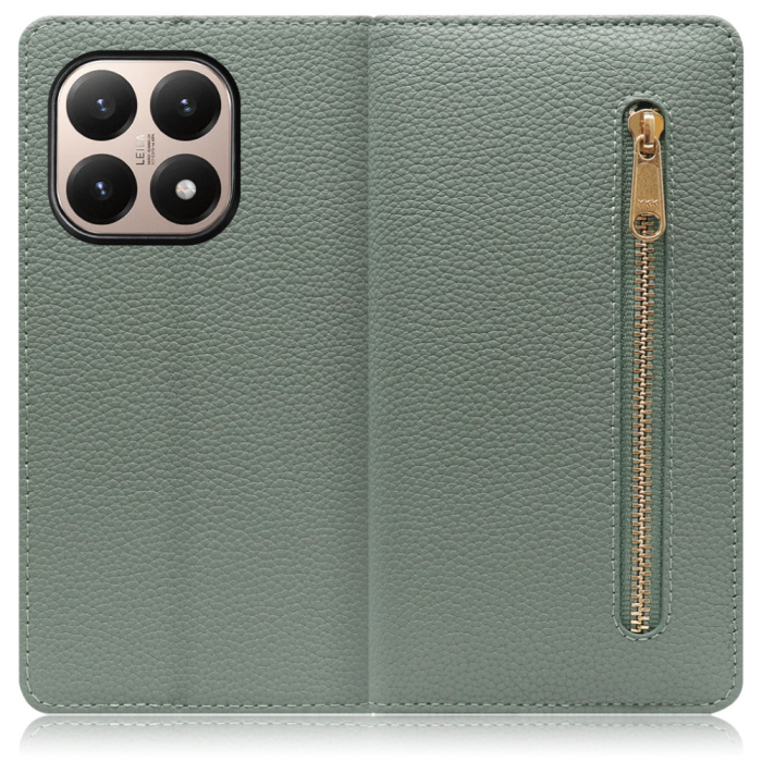 [ LOOF POCKET ] Xiaomi 15T シャオミ 15T スマホケース ケース カバー 手帳型ケース カード収納 本革 マグネットなし ベルトなし ポケット ファスナー [ Xiaomi 15T ]