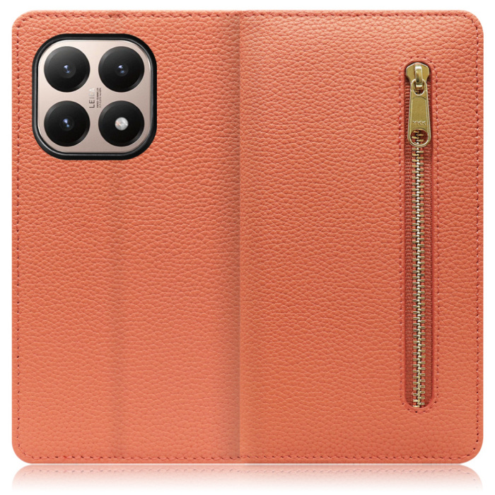 [ LOOF POCKET ] Xiaomi 15T シャオミ 15T スマホケース ケース カバー 手帳型ケース カード収納 本革 マグネットなし ベルトなし ポケット ファスナー [ Xiaomi 15T ]