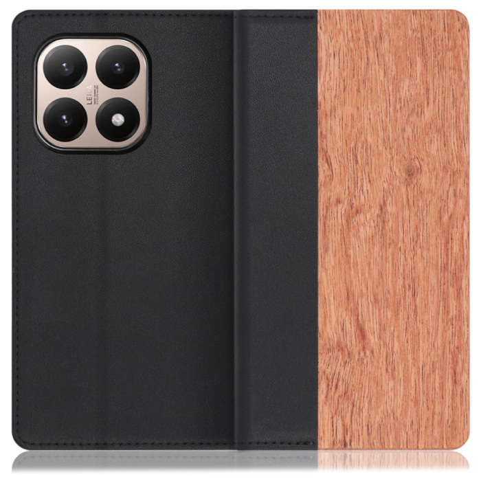 [ LOOF NATURE ] Xiaomi 15T シャオミ 15T スマホケース ケース カバー 手帳型ケース カード収納 マグネット付き 天然木 本革 ベルトなし [ Xiaomi 15T ]